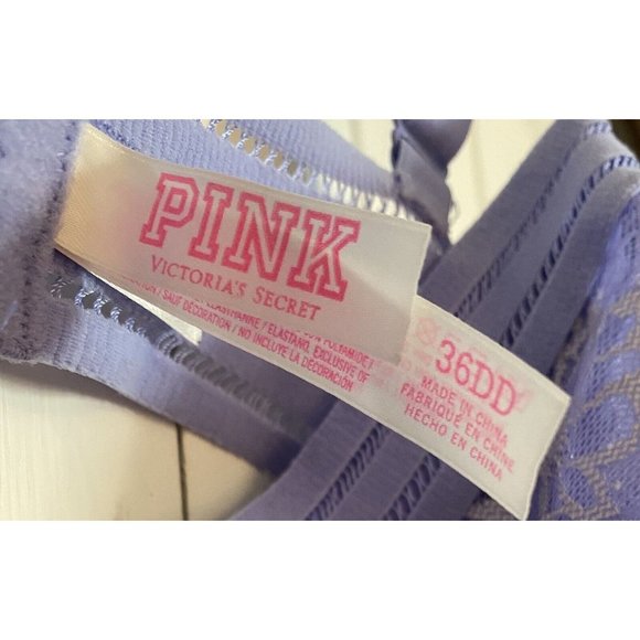 Pink Victoria Secret Lavender Bra Size 36DD - Picture 5 of 5
